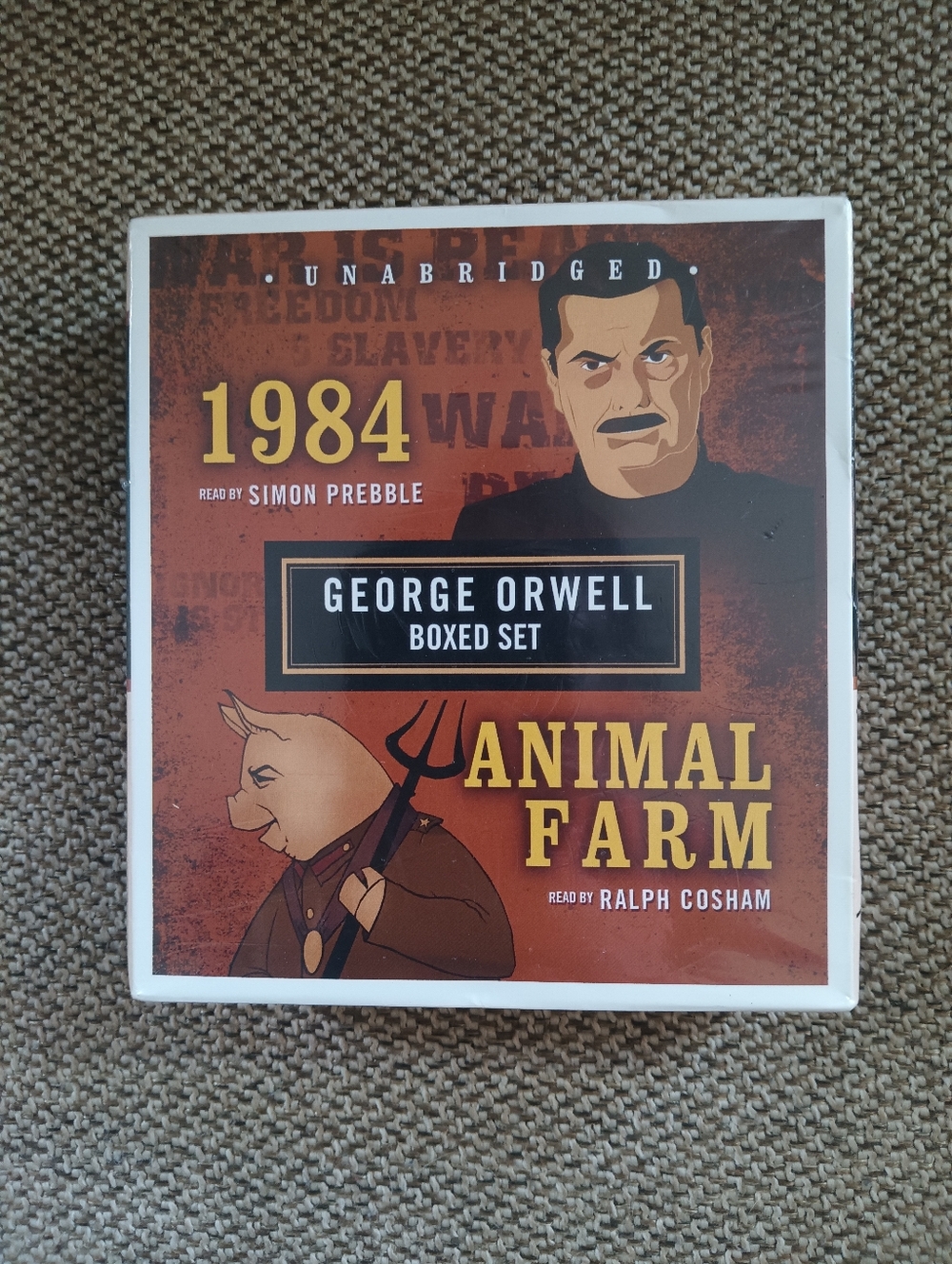 NIB 1984/Animal House George Orwell Audiobook Boxed Set